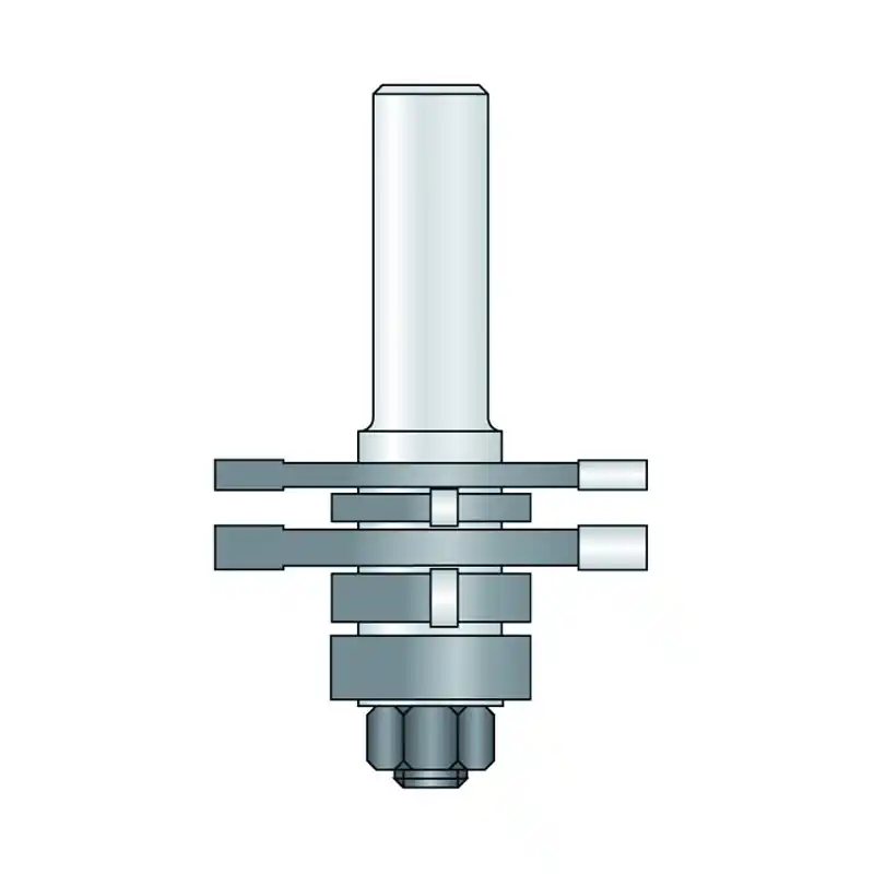 Bestel nu | Hm 400-8 groeffreesset Ø 47,6 x 18 mm (schacht 8 mm)