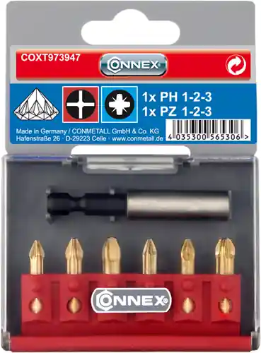 Connex Bitsset Ph+Pz Diamant (7Dlg) - COXT973947 - Direct van de fabrikant