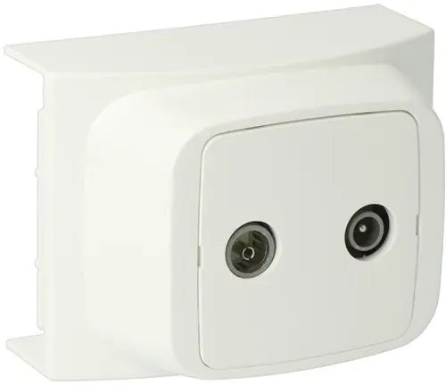 Verlaagde prijs - Enzo K40 RTV-antenne aansluitpunt wit - 4747255