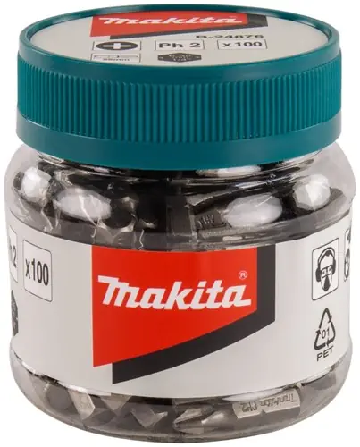 Bespaar meer - Makita Accessoires Schroefbit PH2x25mm pot 100st - B-24876