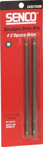 Senco Duraspin bits SQ2 - Square - 193mm. DS50 - blister a 2st. - EA0368TB - Tijdelijke actie