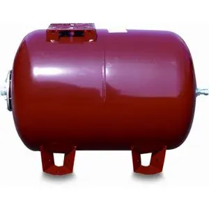 Varem hydrofoorketel staal 1 inch buitendraad 10 bar rood 60 L type horizontaal 0920563 - Aanbieding