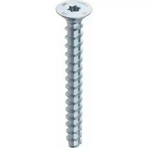 Bestel nu | Heco Multi-Monti-Plus F schroefanker 5,0x60 mm platverzonken kop T-Drive T 25 verzinkt blauw A2K 200 stuks VARIANTA verpakking 54267