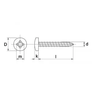 Kobout 47981A263032 zelftappende plaatschroef pancilinderkop Philipsdrive (kruiskop) DIN 7981 RVS A2 6,3x32 mm - Nieuw in het assortiment