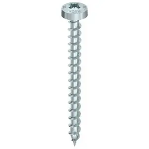 Aanrader | Heco-Topix-Plus spaanplaatschroef 3,5x12 mm rondkop Pozi-Drive PZD 2 variabele voldraad verzinkt blauw A3K 1000 stuks VARIANTA verpakking 60179