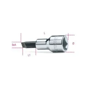Korting | Beta 920LP schroevendraaier-bitdop 1/2 inch sleufkop 1,2x8 mm 920LP 1,2X8 009200454