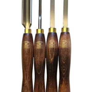 4 delige set houtdraaibeitels van Crown. - Bestelbaar